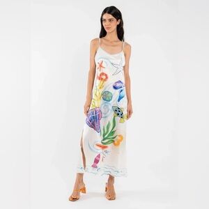 Me369- NWT Olivia camisole maxi dress in magic Ocean design